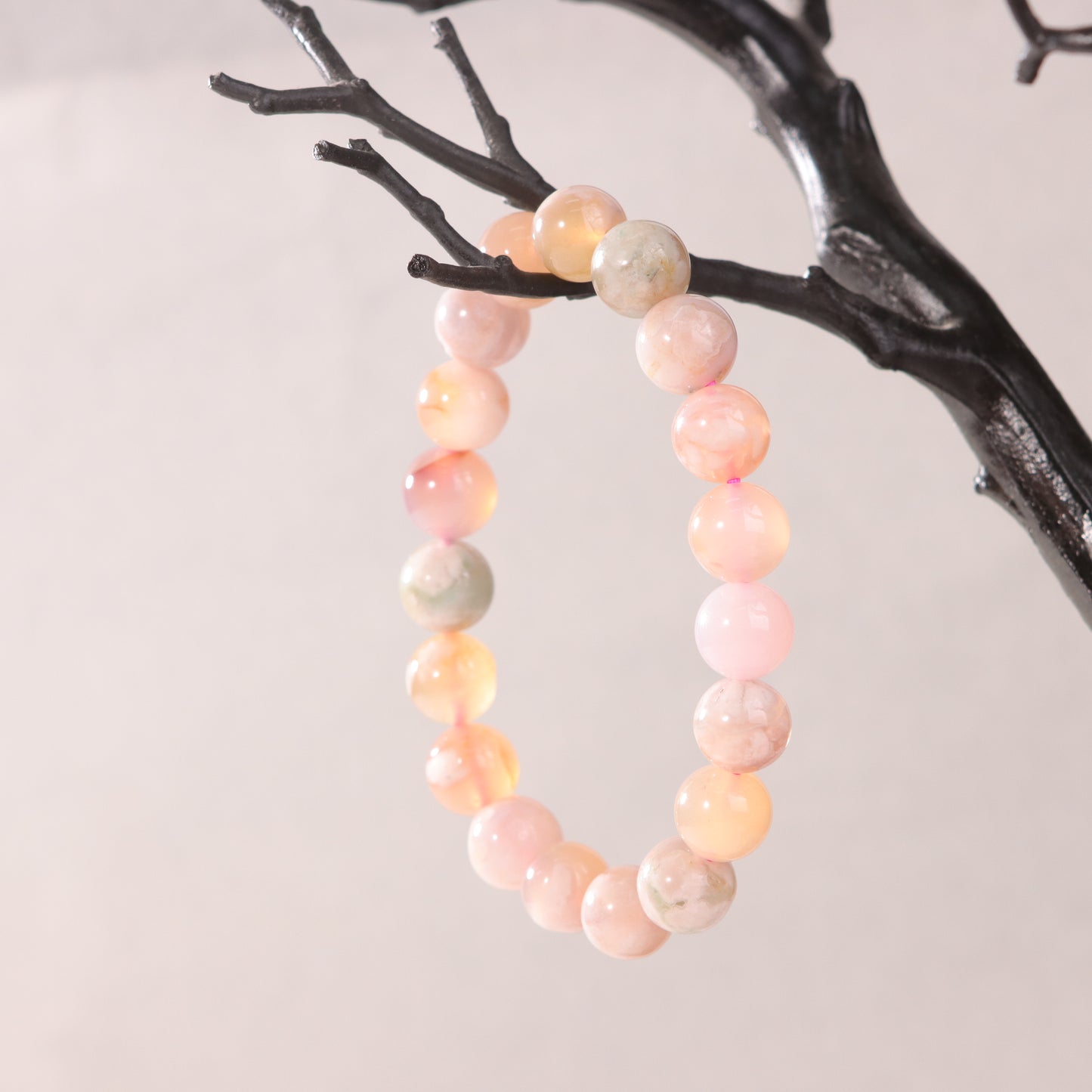 桜アゲートのブレスレット
